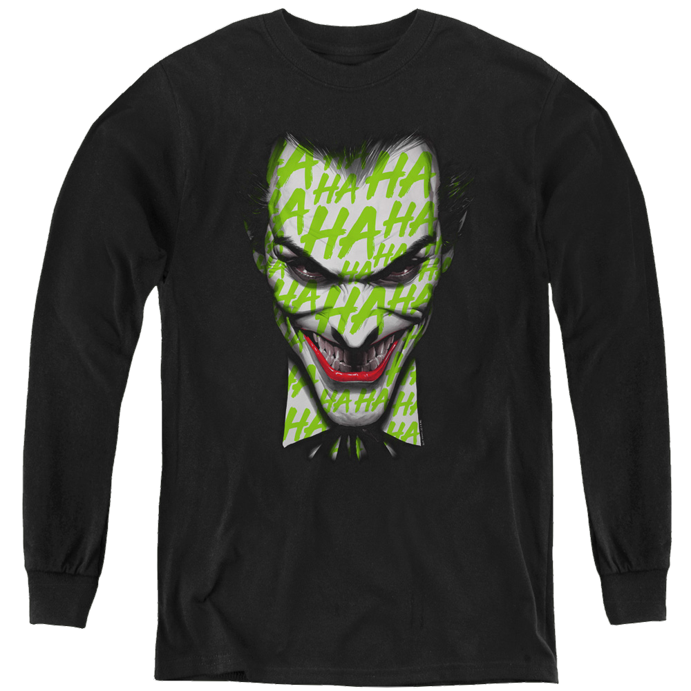 Joker, The Ha Ha Smile - Youth Long Sleeve T-Shirt Youth Long Sleeve T-Shirt Joker   