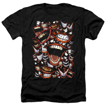 Charcoal men's heather t-shirt with Joker Famous Wretch graphic