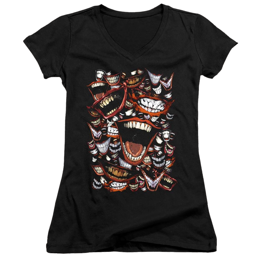 Joker, The Famous Wretch - Juniors V-Neck T-Shirt Juniors V-Neck T-Shirt Joker   