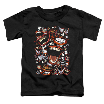 Black toddler t-shirt with Joker Famous Wretch graphic