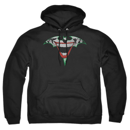 Joker, The Joker Bat Logo - Pullover Hoodie Pullover Hoodie Joker   