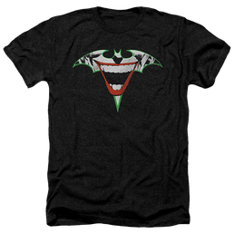 Joker, The Joker Bat Logo - Men's Heather T-Shirt Men's Heather T-Shirt Joker   