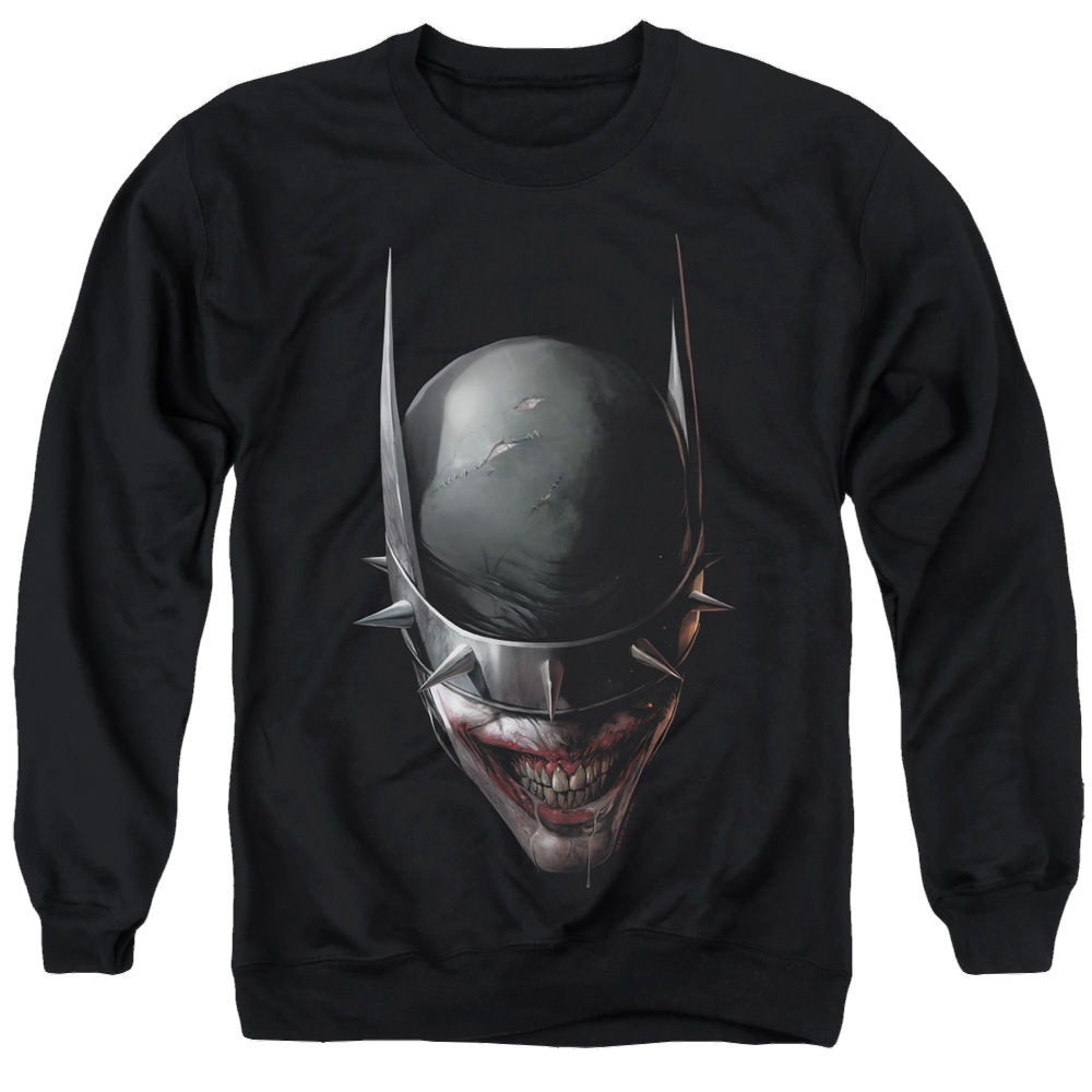Joker, The Batman Who Laughs Head - Men's Crewneck Sweatshirt Men's Crewneck Sweatshirt Joker   