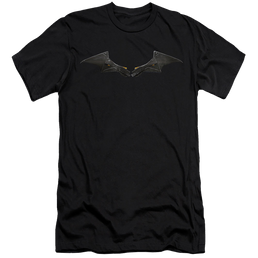 The Batman (2022) Chest Logo - Men's Premium Slim Fit T-Shirt Men's Premium Slim Fit T-Shirt Batman   