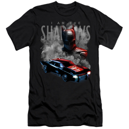 The Batman (2022) Batman And Batmobile - Men's Premium Slim Fit T-Shirt Men's Premium Slim Fit T-Shirt Batman   