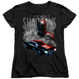 The Batman (2022) Batman And Batmobile - Women's T-Shirt Women's T-Shirt Batman   