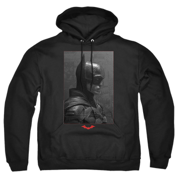 The Batman (2022) Worn Portrait - Pullover Hoodie Pullover Hoodie Batman   