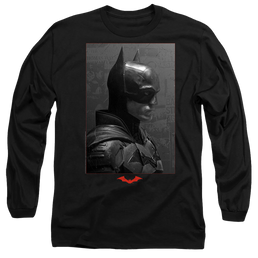 The Batman (2022) Worn Portrait - Men's Long Sleeve T-Shirt Men's Long Sleeve T-Shirt Batman   
