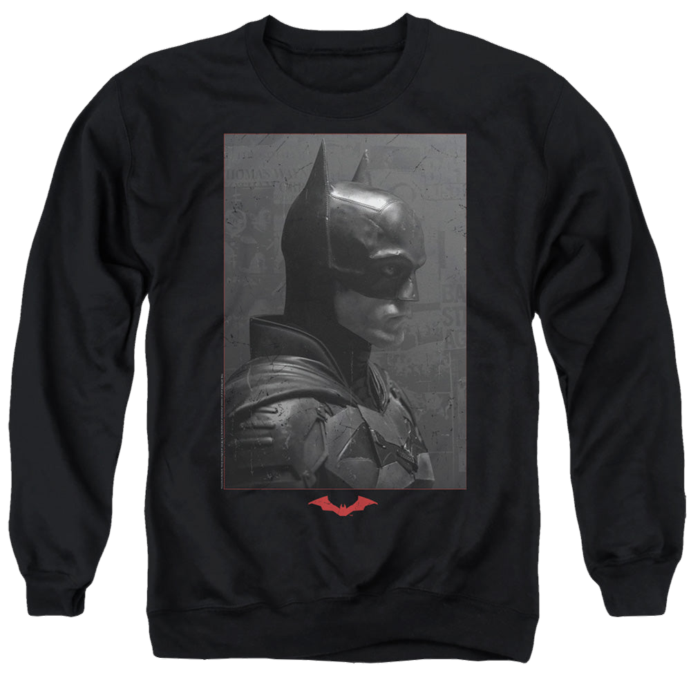 The Batman (2022) Worn Portrait - Men's Crewneck Sweatshirt Men's Crewneck Sweatshirt Batman   