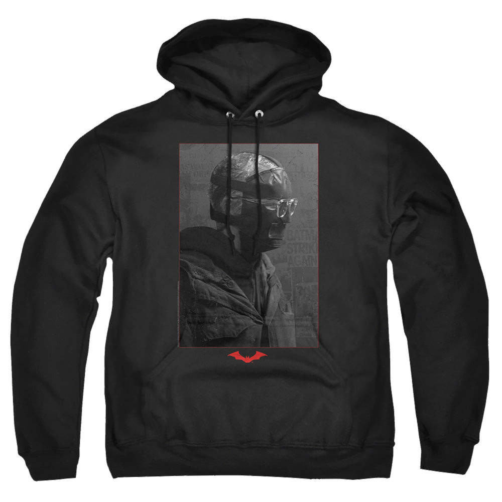 The Batman (2022) Riddler Worn Portrait - Pullover Hoodie Pullover Hoodie Batman   