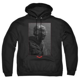 The Batman (2022) Riddler Worn Portrait - Pullover Hoodie Pullover Hoodie Batman   
