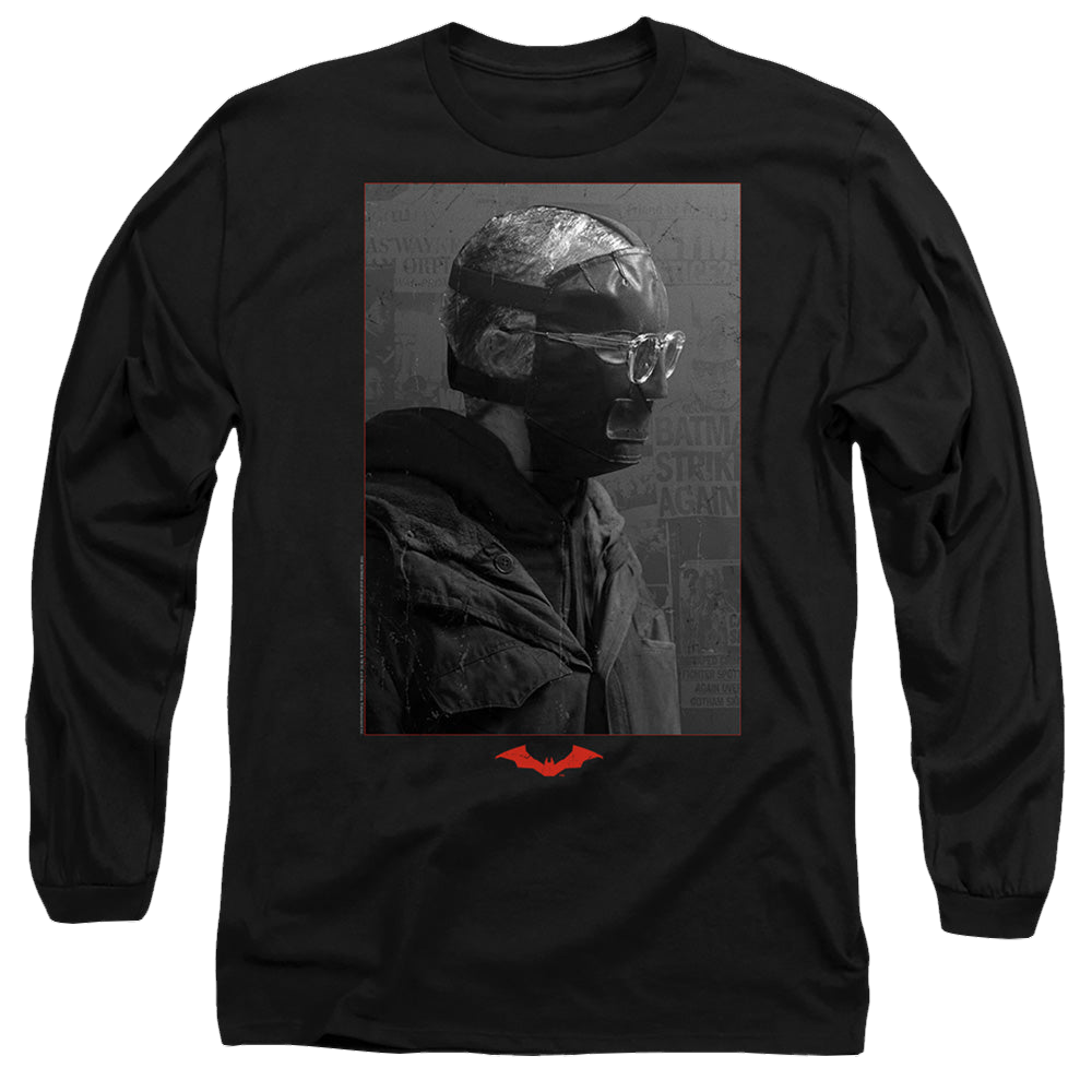 The Batman (2022) Riddler Worn Portrait - Men's Long Sleeve T-Shirt Men's Long Sleeve T-Shirt Batman   
