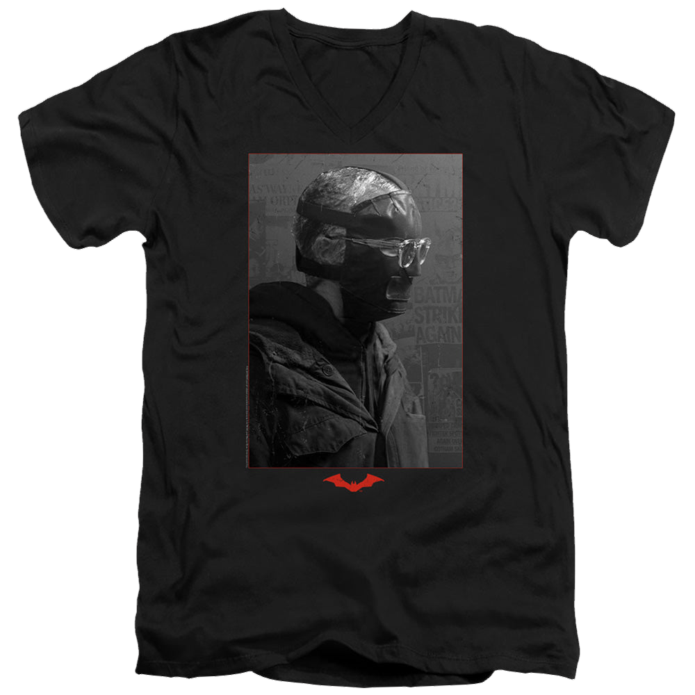 The Batman (2022) Riddler Worn Portrait - Men's V-Neck T-Shirt Men's V-Neck T-Shirt Batman   
