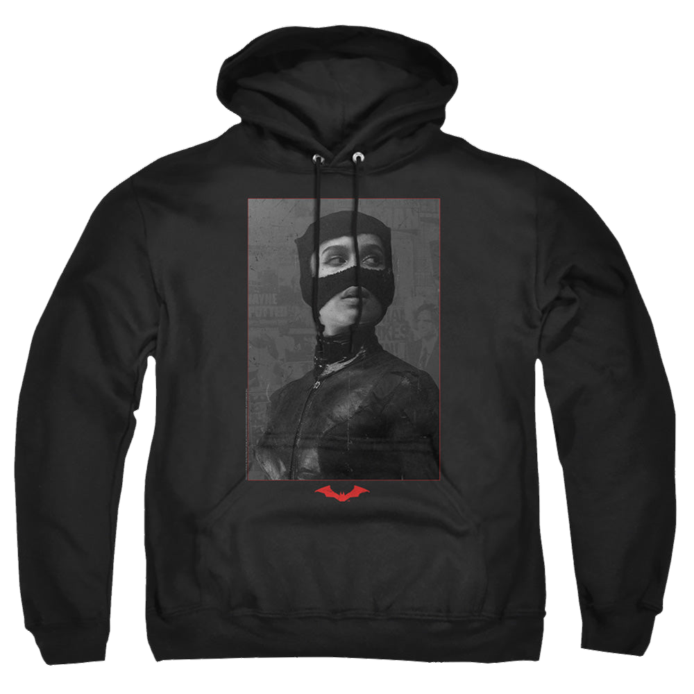 The Batman (2022) Catwoman Worn Portrait - Pullover Hoodie Pullover Hoodie Batman   