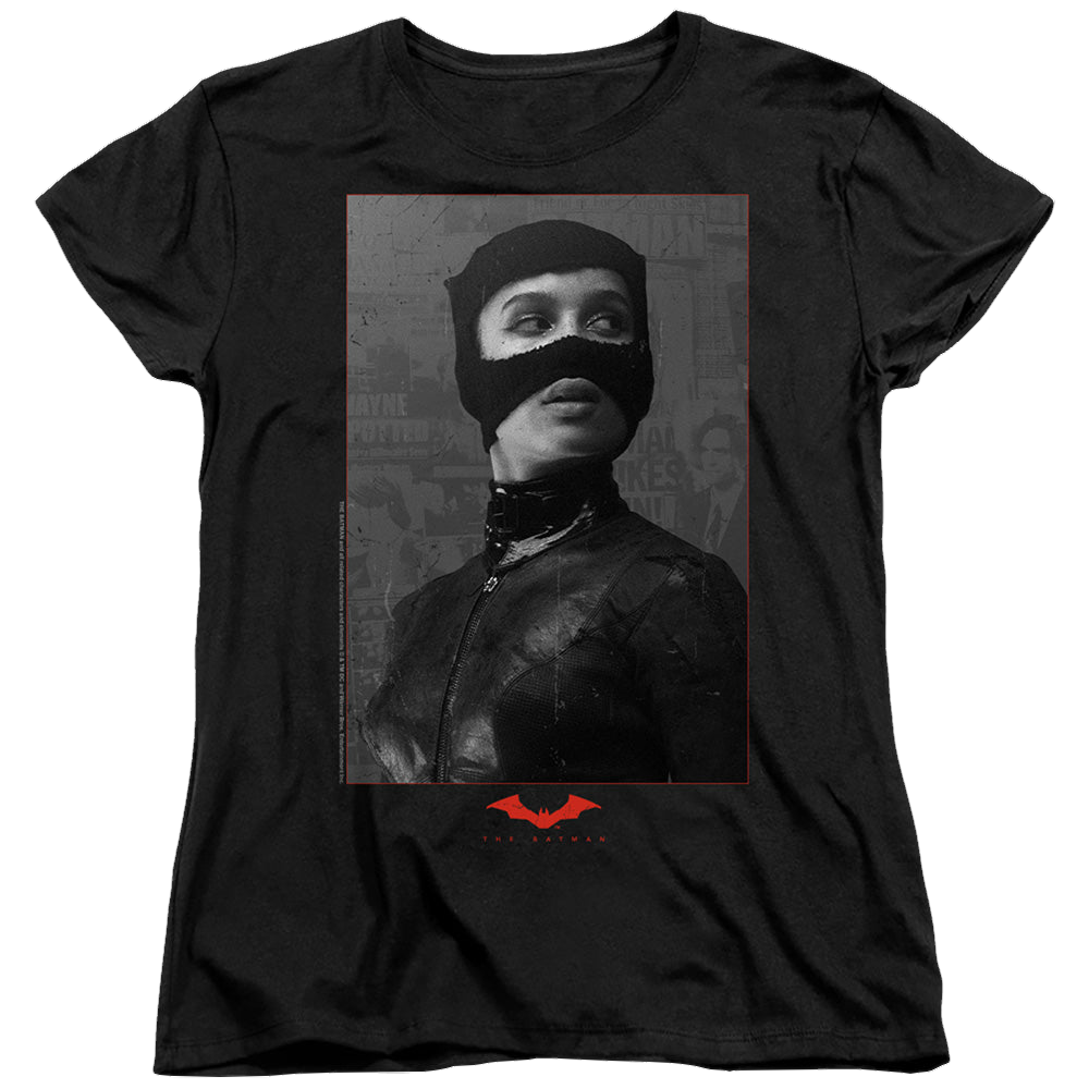 The Batman (2022) Catwoman Worn Portrait - Women's T-Shirt Women's T-Shirt Batman   