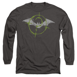The Batman (2022) Scribbles Bat Logo - Men's Long Sleeve T-Shirt Men's Long Sleeve T-Shirt Batman   