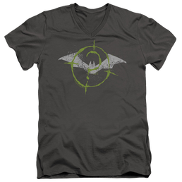 The Batman (2022) Scribbles Bat Logo - Men's V-Neck T-Shirt Men's V-Neck T-Shirt Batman   