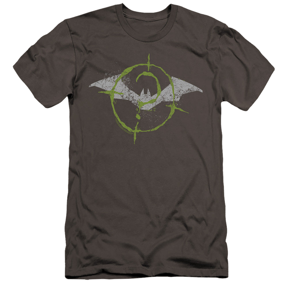 The Batman (2022) Scribbles Bat Logo - Men's Premium Slim Fit T-Shirt Men's Premium Slim Fit T-Shirt Batman   