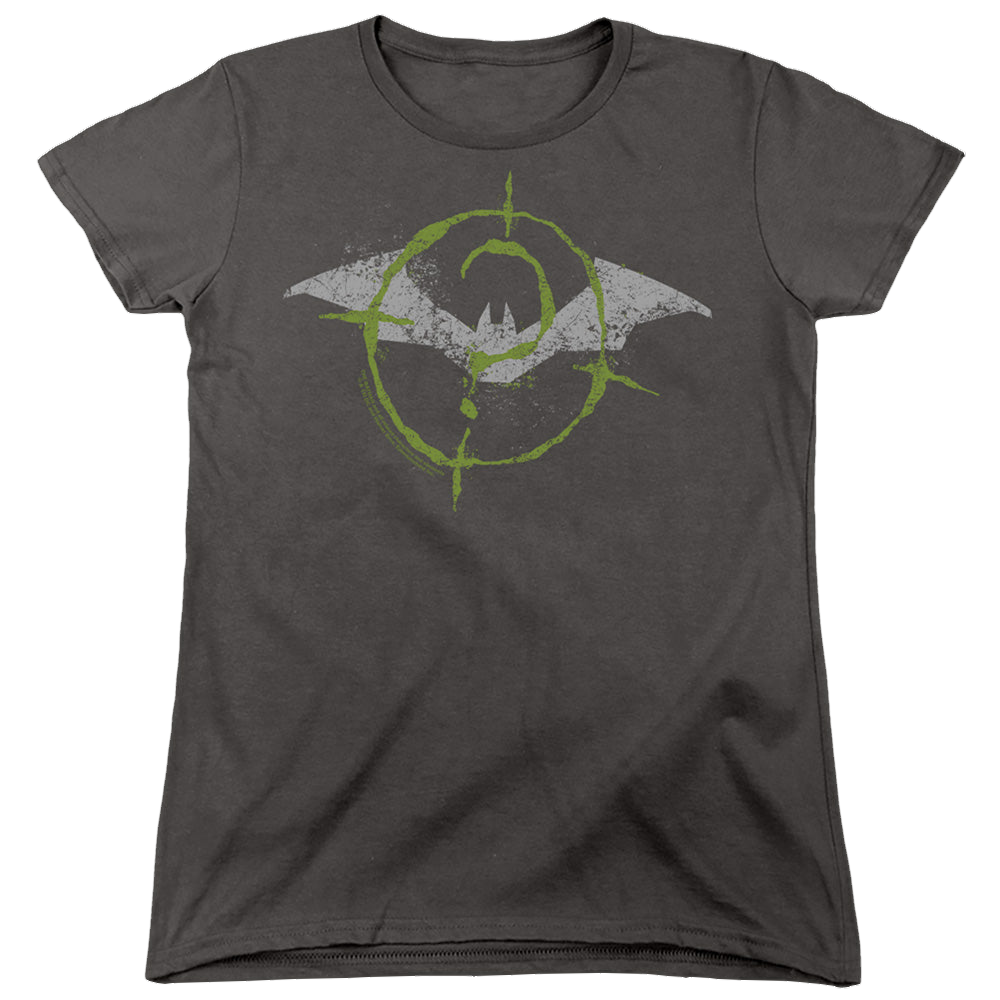 The Batman (2022) Scribbles Bat Logo - Women's T-Shirt Women's T-Shirt Batman   
