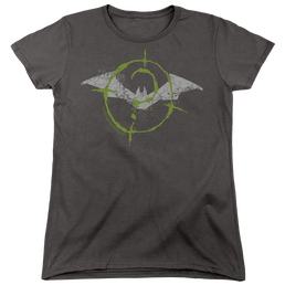 The Batman (2022) Scribbles Bat Logo - Women's T-Shirt Women's T-Shirt Batman   