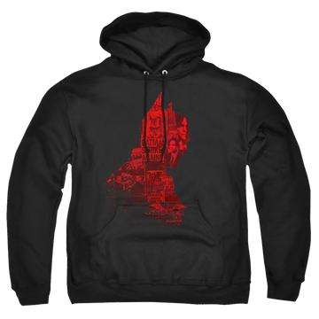 The Batman (2022) News Silhouette - Pullover Hoodie Pullover Hoodie Batman   