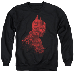 The Batman (2022) News Silhouette - Men's Crewneck Sweatshirt Men's Crewneck Sweatshirt Batman   