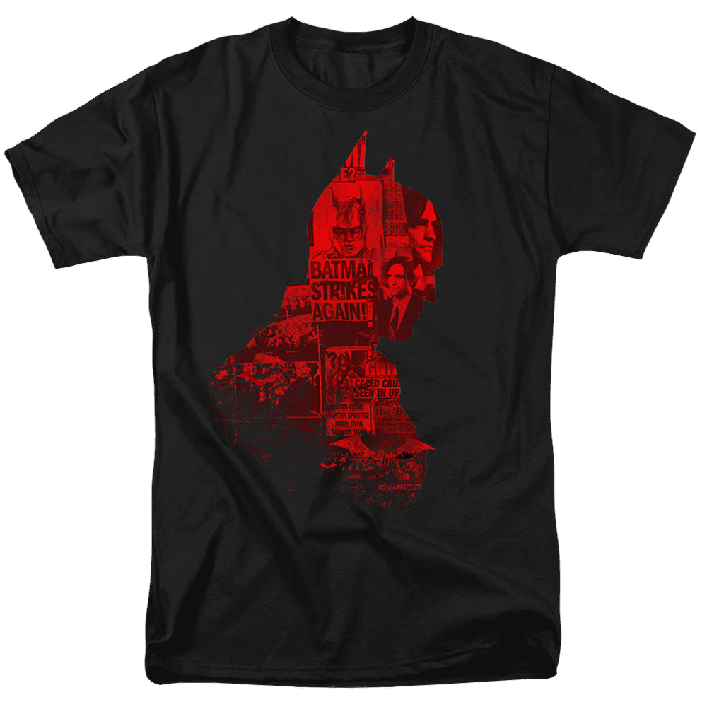 The Batman (2022) News Silhouette - Men's Regular Fit T-Shirt Men's Regular Fit T-Shirt Batman   
