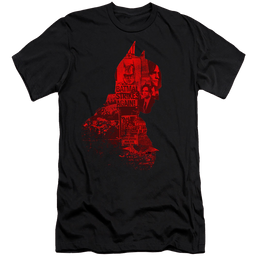 The Batman (2022) News Silhouette - Men's Premium Slim Fit T-Shirt Men's Premium Slim Fit T-Shirt Batman   