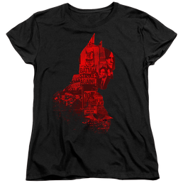 The Batman (2022) News Silhouette - Women's T-Shirt Women's T-Shirt Batman   