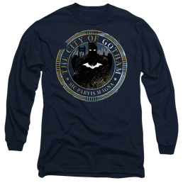 The Batman (2022) Gotham Seal - Men's Long Sleeve T-Shirt Men's Long Sleeve T-Shirt Batman   