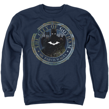 The Batman (2022) Gotham Seal - Men's Crewneck Sweatshirt Men's Crewneck Sweatshirt Batman   