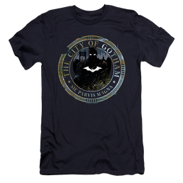 The Batman (2022) Gotham Seal - Men's Premium Slim Fit T-Shirt Men's Premium Slim Fit T-Shirt Batman   