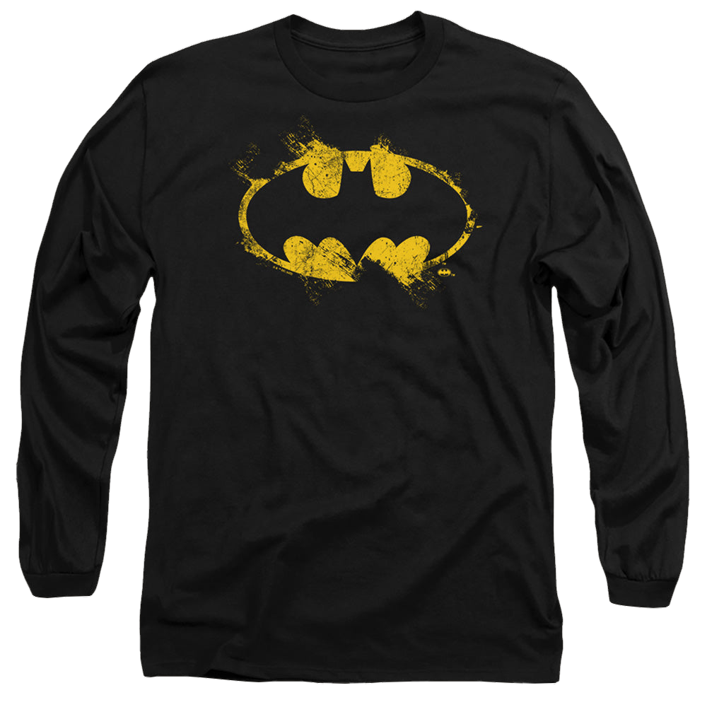The Batman (2022) Paint Roller Logo - Men's Long Sleeve T-Shirt Men's Long Sleeve T-Shirt Batman   