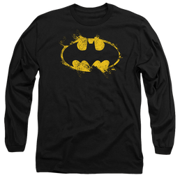 The Batman (2022) Paint Roller Logo - Men's Long Sleeve T-Shirt Men's Long Sleeve T-Shirt Batman   