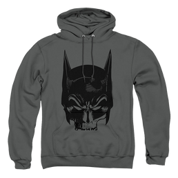 The Batman (2022) Skull On Gray - Pullover Hoodie Pullover Hoodie Batman   