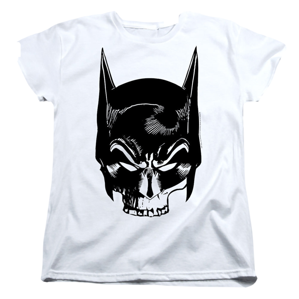 The Batman (2022) Skull On White - Women's T-Shirt Women's T-Shirt Batman   