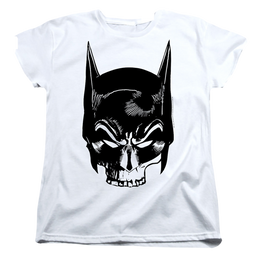 The Batman (2022) Skull On White - Women's T-Shirt Women's T-Shirt Batman   