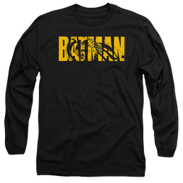 The Batman (2022) Text On Black - Men's Long Sleeve T-Shirt Men's Long Sleeve T-Shirt Batman   