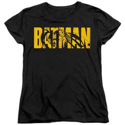 The Batman (2022) Text On Black - Women's T-Shirt Women's T-Shirt Batman   