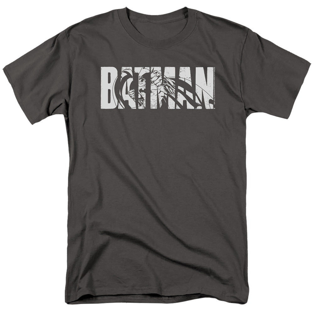 The Batman (2022) Text On Gray - Men's Regular Fit T-Shirt Men's Regular Fit T-Shirt Batman   