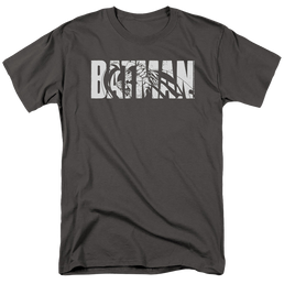 The Batman (2022) Text On Gray - Men's Regular Fit T-Shirt Men's Regular Fit T-Shirt Batman   