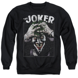 The Batman (2022) Crazed Joker - Men's Crewneck Sweatshirt Men's Crewneck Sweatshirt Batman   