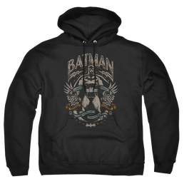 The Batman (2022) Gotham Hero On Black - Pullover Hoodie Pullover Hoodie Batman   