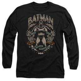 The Batman (2022) Gotham Hero On Black - Men's Long Sleeve T-Shirt Men's Long Sleeve T-Shirt Batman   