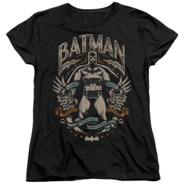 The Batman (2022) Gotham Hero On Black - Women's T-Shirt Women's T-Shirt Batman   
