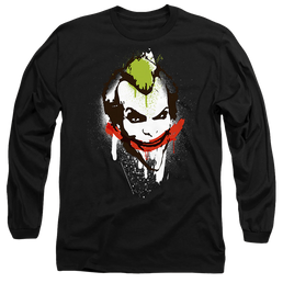 The Batman (2022) Joker Big Face - Men's Long Sleeve T-Shirt Men's Long Sleeve T-Shirt Batman   