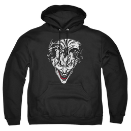 The Batman (2022) Joker Red On Black - Pullover Hoodie Pullover Hoodie Batman   