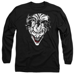 The Batman (2022) Joker Red On Black - Men's Long Sleeve T-Shirt Men's Long Sleeve T-Shirt Batman   