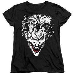 The Batman (2022) Joker Red On Black - Women's T-Shirt Women's T-Shirt Batman   
