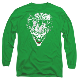 The Batman (2022) Joker Red On Green - Men's Long Sleeve T-Shirt Men's Long Sleeve T-Shirt Batman   